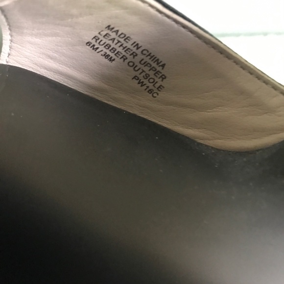 New Michael Kors Black Patent Leather Open Toe Zipper Heels Size 6 - Picture 13 of 14